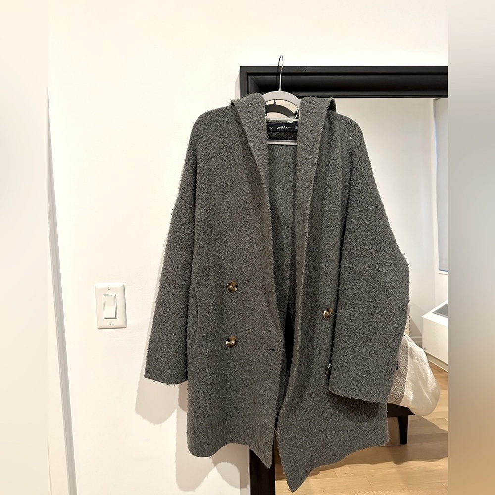 Zara Grey Cape/Coat - soft and perfect for any season